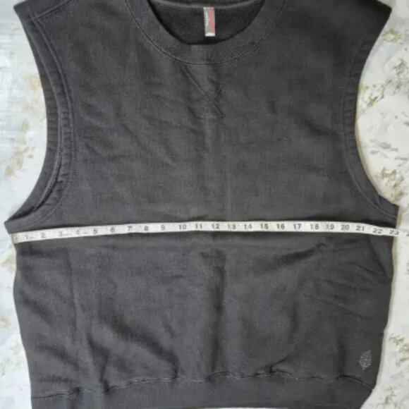 Free People Movement Sweatshirt Tank Pockets Oversized Small Black Logo NEW - Picture 9 of 13